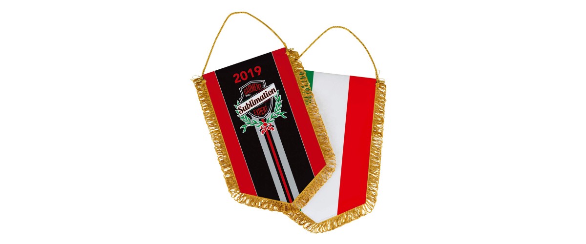 GAGLIARDETTO PENTAGONALE 21 x 30 cm